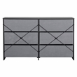 Pemberly Row Set of 2 5-Drawer & 6-Drawer Dressers in Black