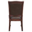 Pemberly Row Traditional Wood Dining Side Chair in Brown Cherry (Set of 6)