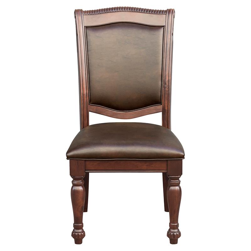 Pemberly Row Wood Dining Side & Arm Chairs in Brown Cherry (Set of 6)
