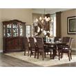 Pemberly Row Wood Dining Side & Arm Chairs in Brown Cherry (Set of 8)