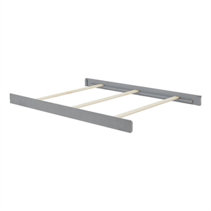 Pemberly Row Modern Farmhouse Wood Conversion Kit in Gray Finish