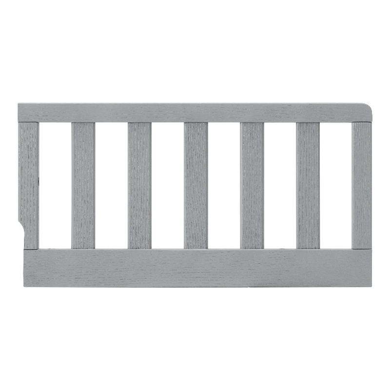 Pemberly Row Modern Farmhouse Wood Guard Rail in Gray Finish