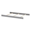 Pemberly Row Wood Full Bed Conversion Kit in Dove Gray Finish