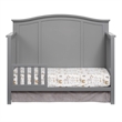Pemberly Row Contemporary Wood Guard Rail in Dove Gray Finish