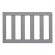 Pemberly Row Contemporary Wood Guard Rail in Dove Gray Finish