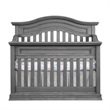 Pemberly Row Modern Wood 4 In 1 Convertible Crib in Graphite Gray