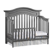 Pemberly Row Modern Wood 4 In 1 Convertible Crib in Graphite Gray