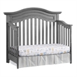 Pemberly Row Modern Wood 4 In 1 Convertible Crib in Graphite Gray
