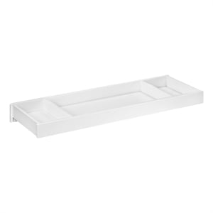 Pemberly Row Contemporary Wood Changing Topper in White Finish