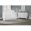 Pemberly Row Solid Wood and Veneer Guard Rail in White Finish