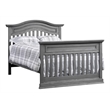 Pemberly Row Wood Full Bed Conversion Kit in Graphite Gray Finish