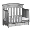 Pemberly Row Wood Toddler Guard Rail in Graphite Gray Finish
