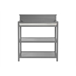 Pemberly Row Modern Wood Changing Station in Dove Gray Finish