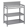Pemberly Row Modern Wood Changing Station in Dove Gray Finish