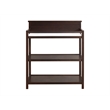 Pemberly Row Modern Wood Changing Station in Espresso Finish