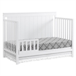 Pemberly Row Wood 4 In 1 Convertible Crib in Snow White Finish