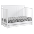 Pemberly Row Wood 4 In 1 Convertible Crib in Snow White Finish