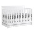 Pemberly Row Wood 4 In 1 Convertible Crib in Snow White Finish