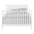 Pemberly Row Wood Full Bed Conversion Kit in Snow White Finish