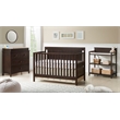 Pemberly Row Wood 4 In 1 Convertible Crib in Espresso Finish