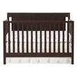 Pemberly Row Wood 4 In 1 Convertible Crib in Espresso Finish