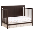 Pemberly Row Wood 4 In 1 Convertible Crib in Espresso Finish