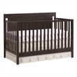 Pemberly Row Wood 4 In 1 Convertible Crib in Espresso Finish