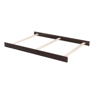 Pemberly Row Wood Full Bed Conversion Kit in Espresso Finish