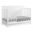 Pemberly Row Modern Wood Toddler Guard Rail in Snow White Finish