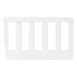 Pemberly Row Modern Wood Toddler Guard Rail in Snow White Finish