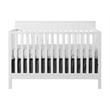 Pemberly Row Wood 4 In 1 Convertible Crib in Snow White Finish