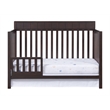 Pemberly Row Wood 4 In 1 Convertible Crib in Espresso Finish