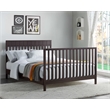 Pemberly Row Wood 4 In 1 Convertible Crib in Espresso Finish
