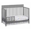 Pemberly Row Modern Wood Toddler Guard Rail in Dove Gray Finish