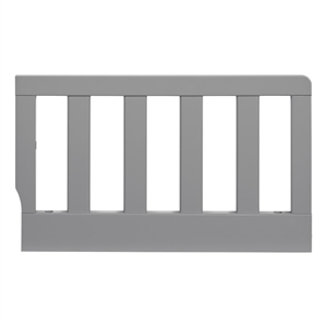 Pemberly Row Modern Wood Toddler Guard Rail in Dove Gray Finish