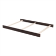 Pemberly Row Wood Full Bed Conversion Kit in Espresso Finish