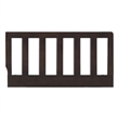 Pemberly Row Modern Wood Toddler Guard Rail in Espresso Finish