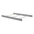 Pemberly Row Contemporary Wood Conversion Kit in Dove Gray Finish