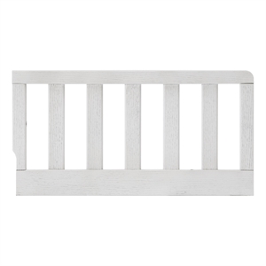 Pemberly Row Modern Farmhouse Wood Guard Rail in Off White Finish