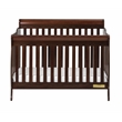 Pemberly Row 4-in-1 Convertible Crib with Toddler Guardrail Espresso