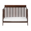 Pemberly Row 4-in-1 Convertible Crib with Toddler Guardrail Espresso