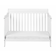 Pemberly Row 4-in-1 Convertible Crib with Toddler Guardrail White