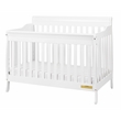 Pemberly Row 4-in-1 Convertible Crib with Toddler Guardrail White