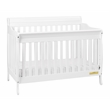 Pemberly Row 4-in-1 Convertible Crib with Toddler Guardrail White