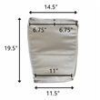 Pemberly Row Contemporary Sleigh Glider Chair Cushions Set Beige