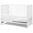 Pemberly Row Contemporary 3-in-1 Solid Wood Convertible Crib in White