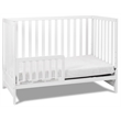 Pemberly Row Contemporary 3-in-1 Solid Wood Convertible Crib in White