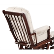 Pemberly Row Contemporary Glider Chair Cushions Set in Beige