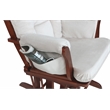Pemberly Row Contemporary Glider Chair Cushions Set in Beige