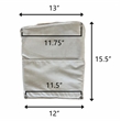 Pemberly Row Contemporary Glider Chair Cushions Set in Beige